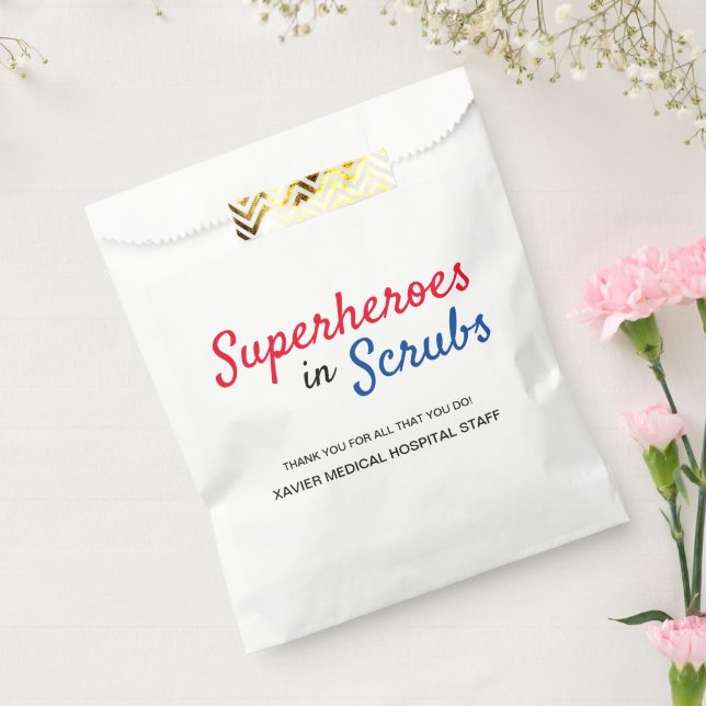 Sachets En Papier Superhéros à Scrubs Personnel de l'hôpital personn (Scellé)