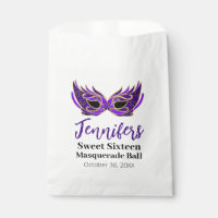 Sweet sixteen Masquerade Ball Party Favoriser Bag