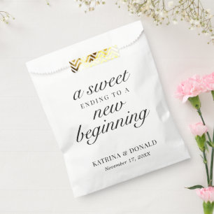 Sachets En Papier Sweet Terminant À Un Nouveau Début Mariage Favor S