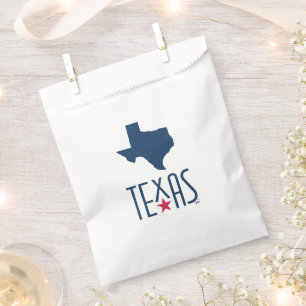 Sachets En Papier Symboles du Texas, Texas, bleu marine