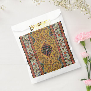 Sachets En Papier Tapis Élegant Tapisserie Perse Antique Riche