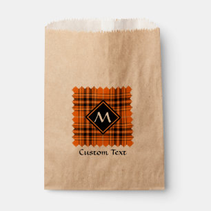 Sachets En Papier Tartan orange d'Halloween
