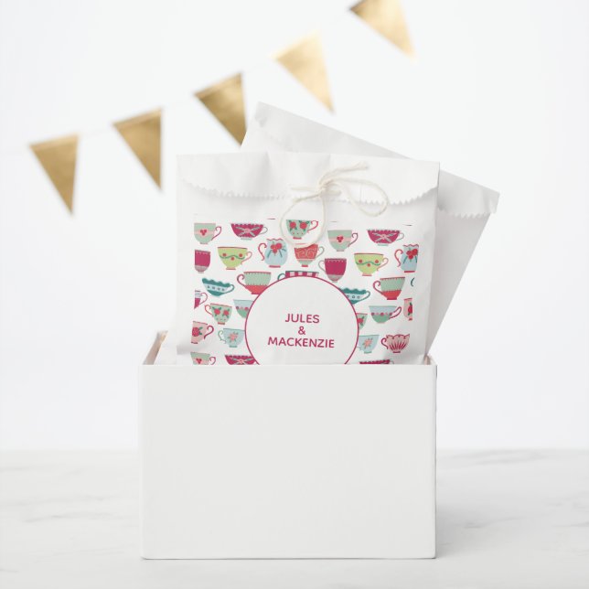 Sachets En Papier Tasses à thé Moderne Vintage (Fête)