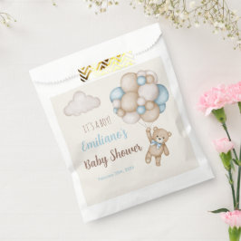 Sachets En Papier Teddy Bear Baby shower Boy