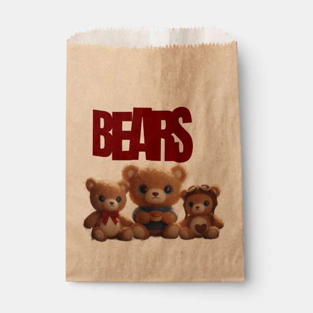 Sachets En Papier Teddy Bear PARTY BAG (Devant)