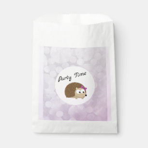 Sachets En Papier Temps mignon de partie de hérisson de fille