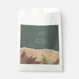 Sachets En Papier terre vintage boho chic verdure mariage