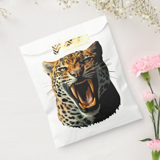 Sachets En Papier Tête d'attaque du léopard (Scellé)