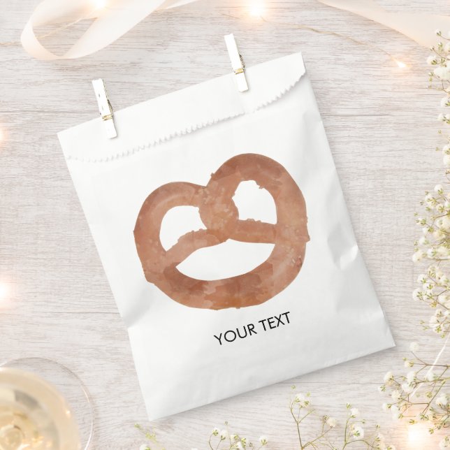 Sachets En Papier Texte personnalisé du modèle doux salé (Coupé)