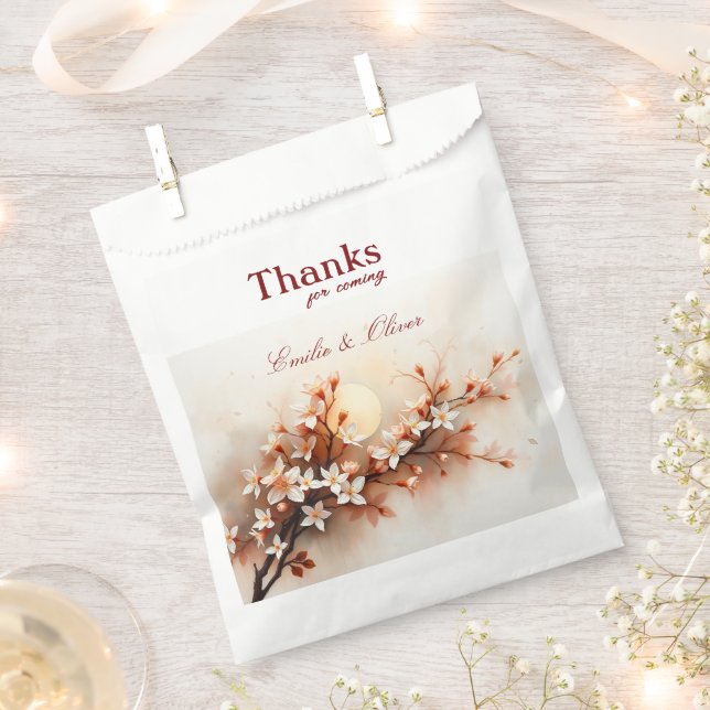 Sachets En Papier Thanks for coming and your name (Coupé)