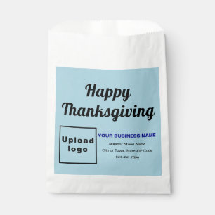 Sachets En Papier Thanksgiving Business Light Blue Arrière - plan