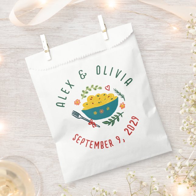 Sachets En Papier That's Amore Italian Food CUSTOM Wedding  (Coupé)