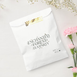 Sachets En Papier Thé dans la Forêt Enchantée
