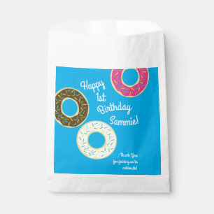 Sachets En Papier Thème coloré de fête d'anniversaire des butées