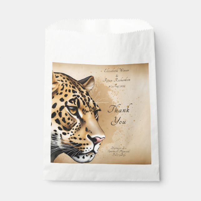 Sachets En Papier Thème mariage d'inspiration nature (Devant)