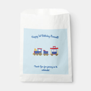 Sachets En Papier Thème mignon de fête d'anniversaire de Choo-Choo