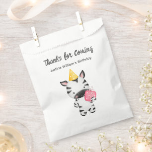 Sachets En Papier Tigre Bébé mignonne avec cadeau, Merci Party