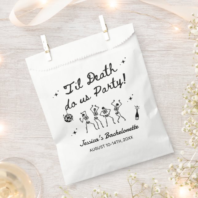 Sachets En Papier Till Death Do Us Party Bachelorette Week-end (Coupé)