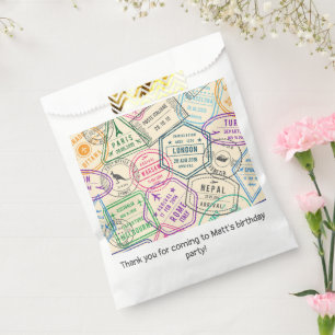 Sachets En Papier Timbres de Voyage