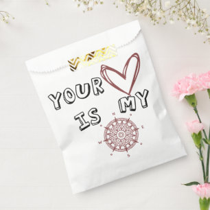 Sachets En Papier Ton coeur est mon boussole