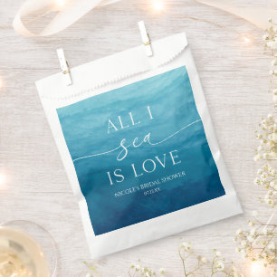 Sachets En Papier Tout ce que je vois est amour Océan Plage Mer Show