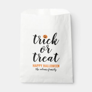 Sachets En Papier Trace ou traitement Script moderne Halloween perso