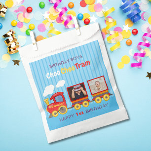 Sachets En Papier Train Jouet Toddler Boy Birthday Blue