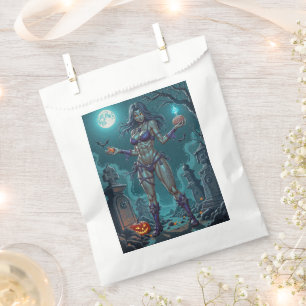 Sachets En Papier Traite d'Halloween ou ami Zombie w Cerveau