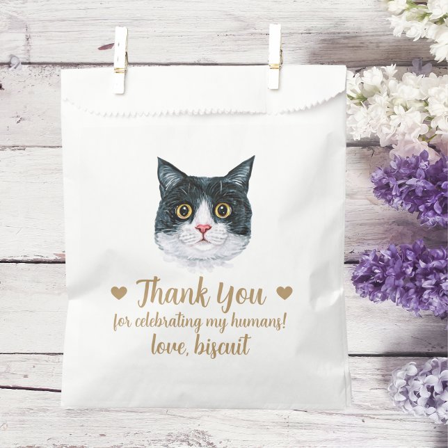 Sachets En Papier Traitement de chat Mariage Faveur Sac (Créateur téléchargé)