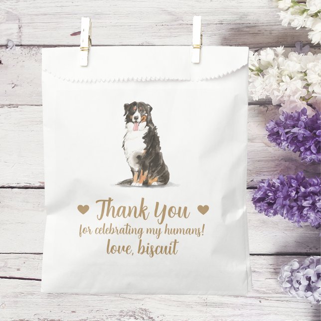 Sachets En Papier Traitement de chien Mariage Faveur Sac (Créateur téléchargé)