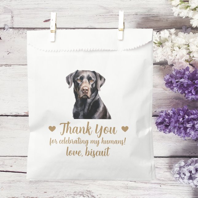 Sachets En Papier Traitement de chien Mariage Faveur Sac (Créateur téléchargé)
