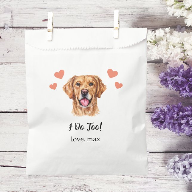 Sachets En Papier Traitement de chien Mariage Faveur Sac (Créateur téléchargé)