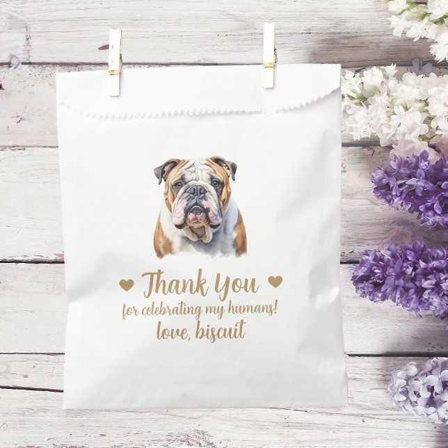 Sachets En Papier Traitement de chien Mariage Faveur Sac (Créateur téléchargé)