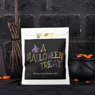 Sachets En Papier Traiter Méchant Halloween Fête Favoriser Sac