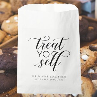 Sachets En Papier Traitez Votre Auto-Calligraphie Style Mariage Fave