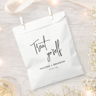 Sachets En Papier Traitez votre bonbon auto-Mariage
