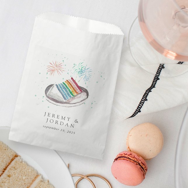 Sachets En Papier Tranches d'amour pour couples personnalisés (Créateur téléchargé)