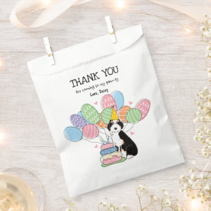 Sachets En Papier Tri Couleur Aussiedoodle Anniversaire Merci