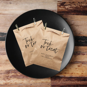 Sachets En Papier Trick and treat Happy Halloween