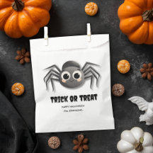 Trick ou traitement d'Halloween - Design d'araigné