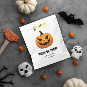 Sachets En Papier Trick ou traitement d'Halloween - Jack-o'lanterns 