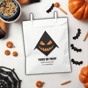 Sachets En Papier Trick ou traitement d'Halloween - Visage d'horreur