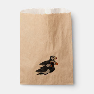 Sachets En Papier Trois Puffins Adorablement Friendly Baignade Carto