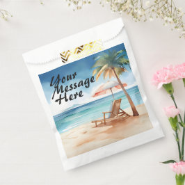 Sachets En Papier Tropical Beach Party