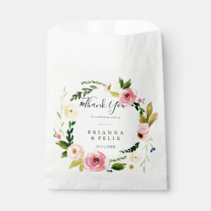 Sachets En Papier Tropical coloré automne Floral Merci Mariage