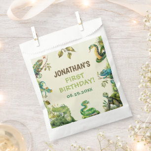 Sachets En Papier Tropical Jungle Reptile Anniversaire de enfant Par