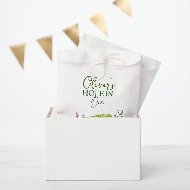 Sachets En Papier Trou dans un garçon premier anniversaire (Fête)