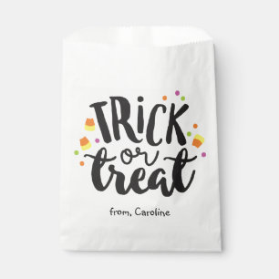 Sachets En Papier Trou ou traiter Halloween Candy Corn Cute Party