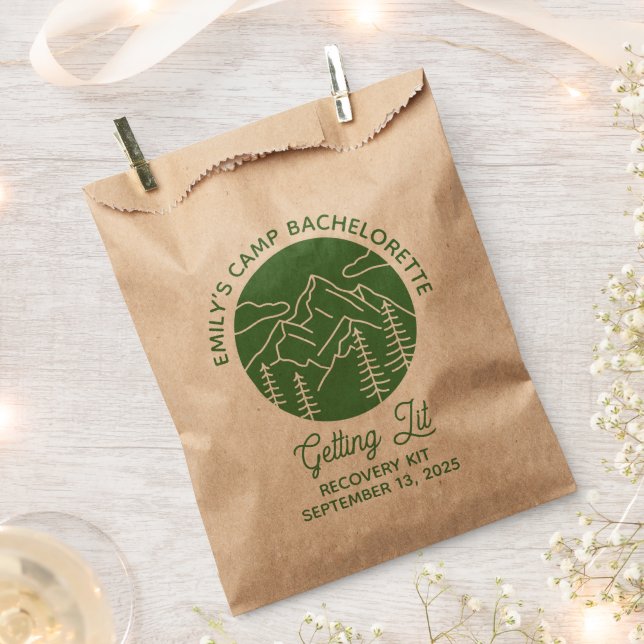Sachets En Papier Trousse de récupération de Camp BachELORETTE Getti (Coupé)
