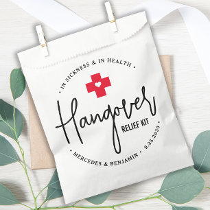 Sachets En Papier Trousse de secours de hangover Mariage personnalis